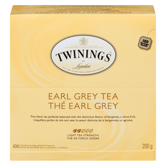 Twinings Earl Grey Tea 100s, Pack of 100 Tea Bags