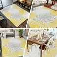 thumbnail image 6 of Yellow Grey Chrysanthemum 8x10 Area Rugs, Farmhouse Botanical Floral Modern Non-Skid Rubber Backing Large Rectangle Rugs - Living Room Bedroom Home Office, Indoor Floor Mat Carpets Washable Rug, 6 of 9