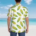 thumbnail image 4 of Pofeuu Corns Print Hawaiian Shirt for Men Sleeves Casual Button Down Summer Beach Dress Shirts T-Shirts,Medium, 4 of 7