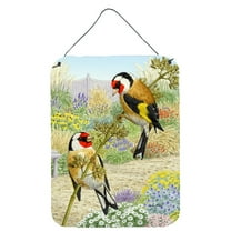 Carolines Treasures ASA2103DS1216 European Goldfinches Wall or Door Hanging Prints 12WX16H multicolor