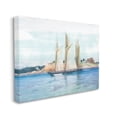 thumbnail image 3 of Stupell Industries Traditional Sailboat Ocean Landscape Cliffside Coast Painting, 30 x 24, Design by Lula Bijoux Studio, 3 of 7