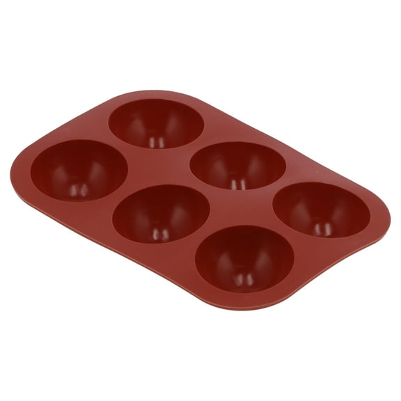 6-Cavity Semi-Sphere Silicone Mold - Food Grade Baking & Soap Making Tray