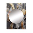 thumbnail image 2 of Designart "Marble Abstraction in Soft Colors III" Abstract Marble Mirror Wall Decor - Modern Gold Abstract Mirror Wall Art For Entryway - 40" x 30" Inch, 2 of 5