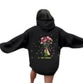 thumbnail image 1 of Gift Giving Sudadera con capucha Lux de gran tamaño para mujer, 2024 Gift Giving Sudadera con capucha para mujer 2024 Linda sudadera preppy Manga larga con cordón Tops Negro M, 1 of 3