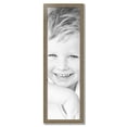 thumbnail image 2 of ArtToFrames 13" x 43" Aged White Gold Picture Frame, 13x43 inch Silver Wood Poster Frame (WOM-2036),  Pack, 2 of 7