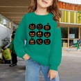 thumbnail image 6 of Mercatoo Kids Baby Halloween Sweatshirt Pumpkin Graphic Print Pullover for Boys Girls Crewneck Long Sleeve Tops, 6 of 7