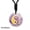 Amethyst, variant on Tai Chi Bagua Fish Necklace Natural Chakra Crystal Carved Pendant Reiki Healing-Rose Quartz