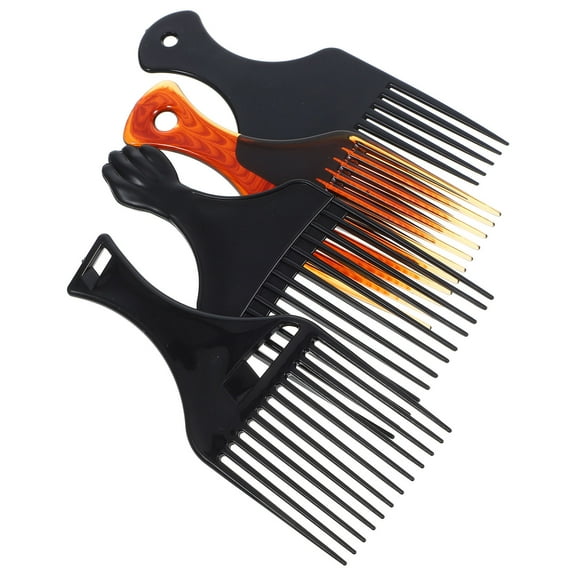 BESTONZON 4Pcs Afro Hair Pick for Men Hair Styling Tool Assorted Colors Hairdressing Comb
