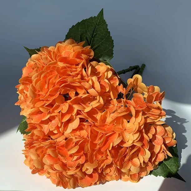 Jinsinto Artificial Hydrangea 49cm Large Fake Hydrangea Heads with