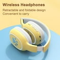 thumbnail image 4 of Auriculares inalámbricos SUSUchens con cancelación activa de ruido, sonido HiFi, compatible con tarjeta de memoria, plegables, compatibles con Bluetooth 5.3, color rosa, 4 of 8