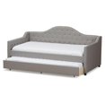 thumbnail image 3 of Bowery Hill Fabric Daybed with Trundle in Light Gray, 3 of 12