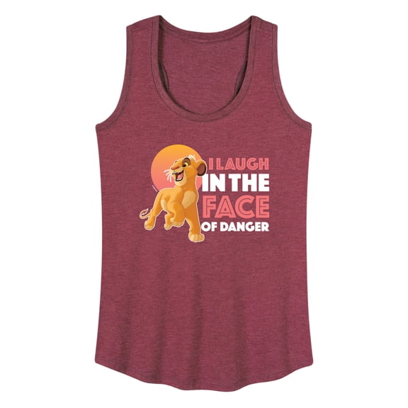 The Lion King - Simba - I Laugh in the Face of Danger - Women's Racerback Tank Top