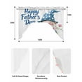 thumbnail image 6 of Happy Father's Day Kitchen Swag Valances for Windows, Blue Gnomes Floral Botanical Swag Valances Curtains for Living Room, Rod Pocket Window Treatments for Bathroom, Bedroom, Cafe, 56"x36", 6 of 6