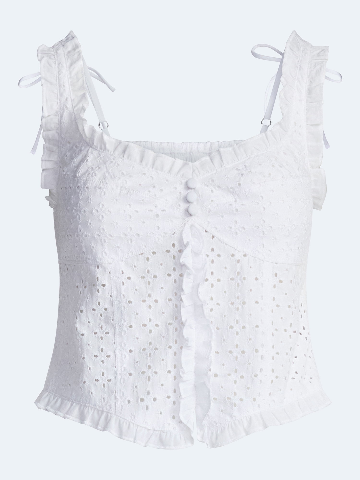 Kacey Lee Women's Eyelet Top, Sizes XS-XXL