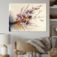 thumbnail image 2 of Designart Pink And Plum Cherry Blossom Branch III Canvas Wall Art, 2 of 5