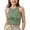 z260313-1-Green, variant on SNKSDGM Fourth of July Girls T Shirts Girls Tank Tops Kids Athletic Tank Ribbed Knit High Neck Crop Tops for Gym Yoga Shirts for Girls 10-12 Crop Tops 13-14 Years