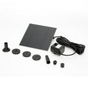 LUDLZ Monocrystalline Silicon Solar Bird Bath Fountain, Multicolor
