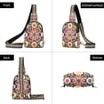 thumbnail image 7 of FORMRS Womens Crossbody Sling Bag Travel Daypack Shoulder Chest Backpack, Colorful Floral Pattern, 7 of 7