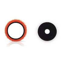 Oreck Commercial Orange Tile & Resilient Floor Scrub Brush, 237047, Orange & Oreck Commercial - 437.071 437071 Strip Orbiter Pad, 12" Diameter, Black, for ORB550MC Orbiter Floor Machine