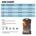 thumbnail image 4 of Kdxio Red And Blue Fire Dragon D for Men's Muscle T-shirt,Sleeveless for Workout Running Athletic Gym Lounge Casual, 4 of 5