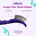 thumbnail image 3 of Slicker Brush Jelly Pet Universal para perros, color morado, tamaño grande, 3 of 9