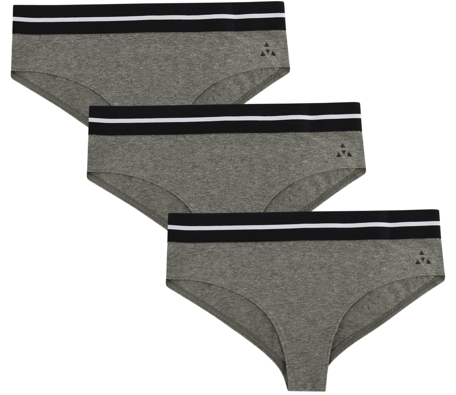 Balanced Tech Women's Soft Cotton Bikini Panties Underwear 3 Pack