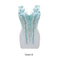 thumbnail image 2 of Transemion DIY Lace Applique For Wedding Bodice Exquisite Workmanship Multiple Colors Green B 1Set, 2 of 6