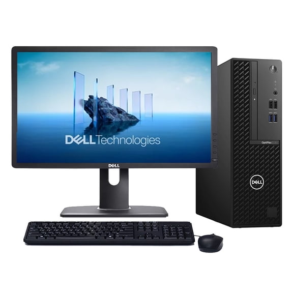 Restored Windows 11 Pro Dell Desktop Computer | Octa-Core i7 11th gen CPU | 16GB RAM | 256GB SSD | 22" LCD | (Refurbished)