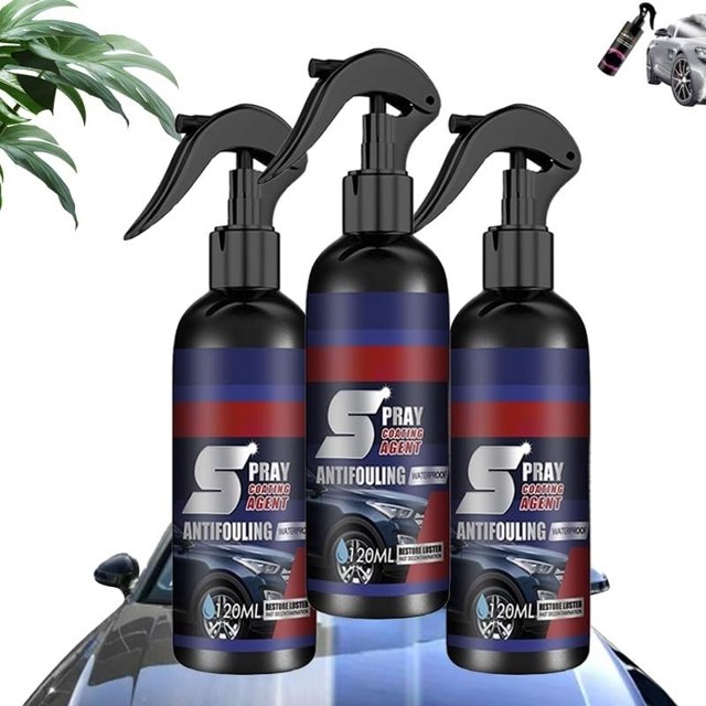 Lifesunny Car Spray, Multi-Functional Coating Renewal Agent, 3 in 1 Ceramic Car Coating Spray, High Protection Quick Car Coating Spray Fast-Acting, Car Paint Restorer for Scratches, Fading (3pcs)