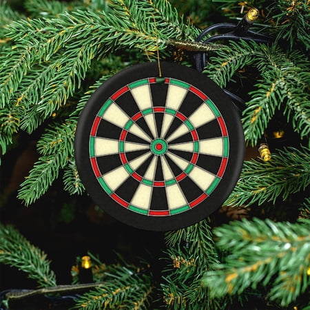 Ornament Game Room Man Cave Decor Personalized Christmas Ornament Dart Board Design for Christmas Tree Decoration Xmas Party Decorations Holiday Present