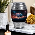 thumbnail image 7 of Yatskia Galactic Elephant Urn For Ashes For Women & Men, Cremation Urns For Human Ashes, (Monar Large, 10 Inch), 7 of 7