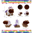thumbnail image 3 of DolliBu Brown Pug Dog Unicorn Plush Stuffed Animal Toy - Super Soft Pugcorn Dress Up with Removable Plush Unicorn Outfit, Cute Fantasy Wildlife Gift - 8 Inch, 3 of 8