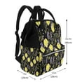 thumbnail image 2 of Balery Lavender Flowers Mummy Backpack - Waterproof Twill Canvas, Large Capacity Diaper Bag with Multiple Pockets and Adjustable Straps, 2 of 6