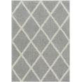 thumbnail image 2 of Well Woven Madison Shag Trellis Moroccan Area Rugs, Light Gray, 2 of 6