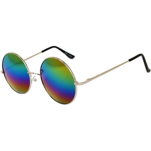 OWL OWL ® Eyewear Sunglasses 56mm Women’s Metal Round Circle Colored