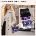thumbnail image 3 of Pzuqiu Galaxy Butterfly Women Leather Crossbody Bag Exquisite Versatile Quilted Crossbody Purse for Women with Chain StrapTrendy Practical for Daily Use and Travel, 3 of 7
