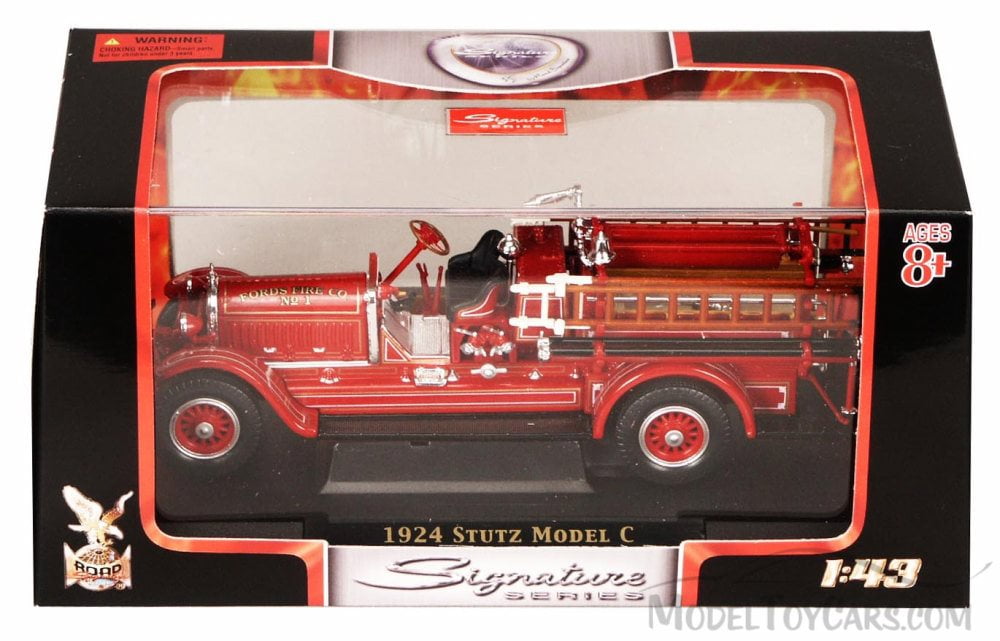 1924 Stutz Model C Fire Engine Fords Fire Co. No.1, Red - Yatming 43006 - 1/43 Scale Diecast Model Toy Car