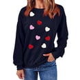 thumbnail image 4 of Ltctricy Womens Valentine's Day Sweatshirts Cute Heart Print Long Sleeve Pullover Tops for Gifts Comfy Fashion Shirts, 4 of 7