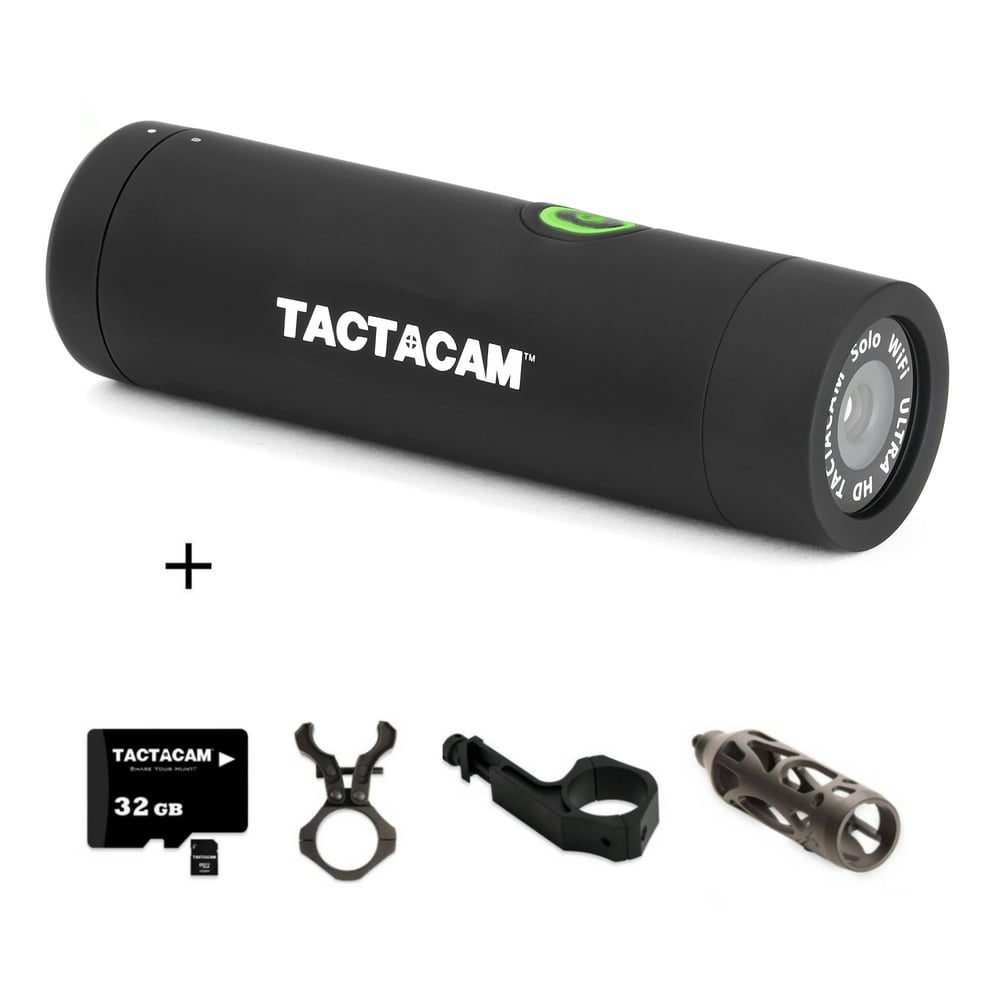 TACTACAM Solo Wi-Fi Hunting Action Camera + 32GB microSD Card and Lens ...