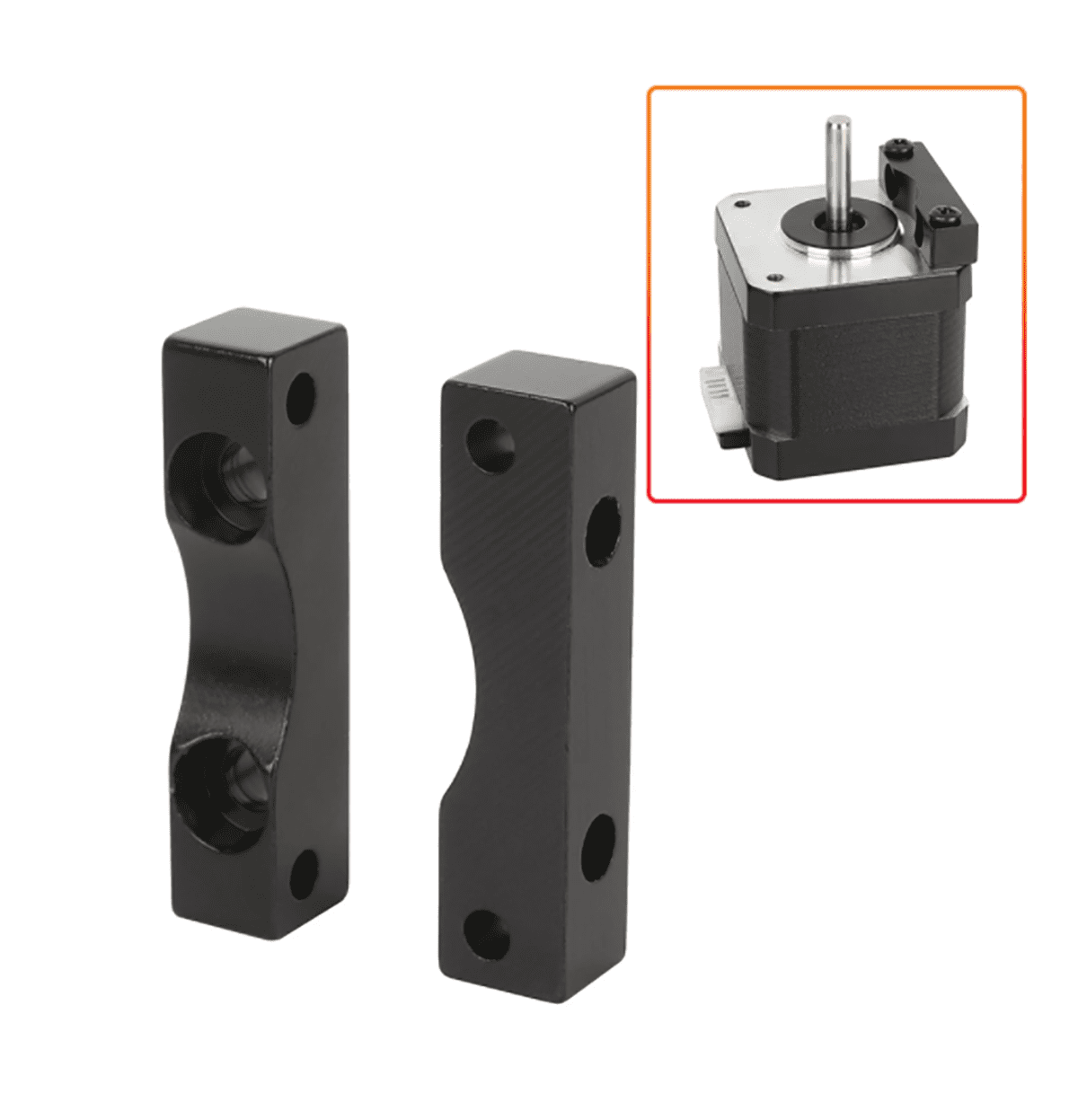 (5 Pcs)Nema 17 Stepper Motor+Z Axis Stepping Motor Bracket Damper Steel