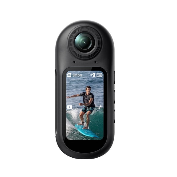 4K Mini Action Camera with 6-Axis Stabilization, Waterproof Case, 1.5" Screen, WiFi, 150Min Battery