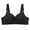 Black, variant on DPTALR Womens Dailywear Bars Bras Plus Size Behind Buckle Comfortable Breathable Exhaust Base Non-Steel Ring Non-Magnetic Buckle Underwear
