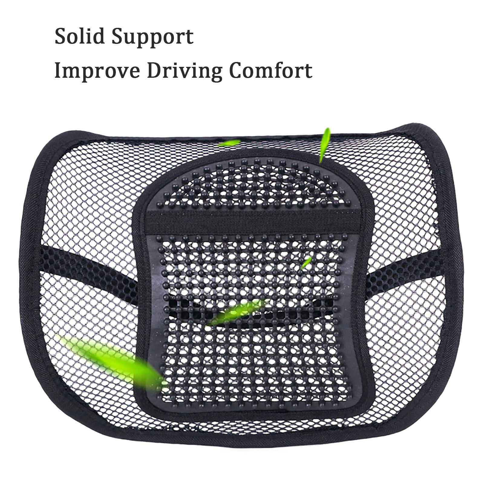 Car Chair Lumbar Support Mesh Back Cushion Double Mesh Lumbar Cushion Air  Flow Breathable Back Support Cushion