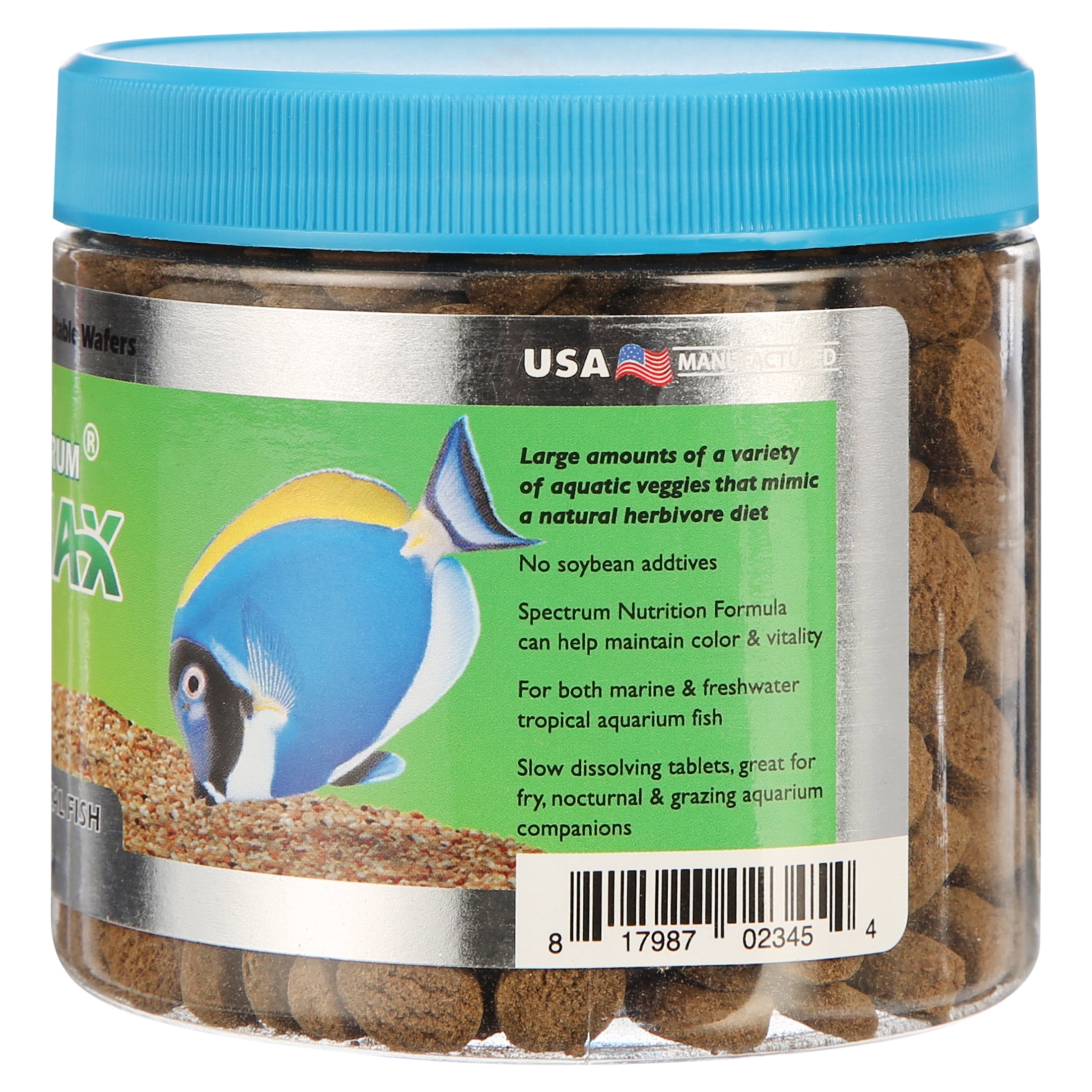 New Life Spectrum AlgaeMax Tropical Fish Food Wafers, 10.5 oz