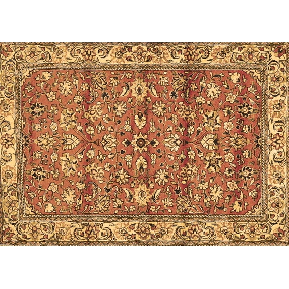 Ahgly Company Indoor Rectangle Persian Brown Traditional Area Rugs, 2' x 4'