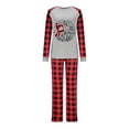 thumbnail image 2 of Ensembles Assortis Christmas Pajamas pour la Famille à Carreaux Noirs et Rouges, Pyjamas de Noël Amusants pour la Famille, Ensembles Doux et Confortables de Chemises et Pantalons, 2 of 4