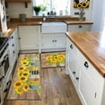 thumbnail image 4 of Sunflower Kitchen Rugs Set of 2,Farmhouse Style Kitchen Decor Sunflower Kitchen Mat Non-Slip Washable, Sunflower Kitchen Decor Anti Fatigue Floor Mat for Kitchen Sink Laundry Room, 17x30+17x47 Inch, 4 of 6