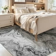 thumbnail image 2 of SIXHOME 8'x10' Area Rugs for Living Room Marble Swirl Abstract Rug Ultra Soft Washable Rugs for Bedroom Anti Slip Durable Carpet Home Decor for Dining Room Dark Gray, 2 of 6