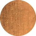 thumbnail image 1 of Ahgly Company Indoor Round Oriental Orange Industrial Area Rugs, 7' Round, 1 of 4