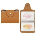 thumbnail image 1 of Uxcell 2 Pcs Soporte de Tarjetas de Crédito de Cuero Organizador de Tarjetas de Presentación Cartera Protectora con 24 Ranuras para Hombres y Mujeres, Marrón, 1 of 7